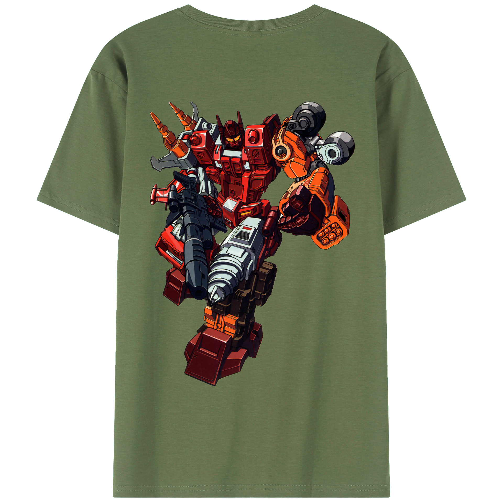 （画像用）  綿100％ メンズ半袖Tシャツ（バックプリント） 通気性